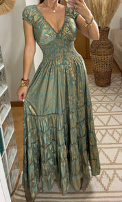Serene Silk Maxi Dress