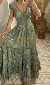 Serene Silk Maxi Dress