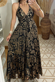 Oasis Silk Maxi Dress