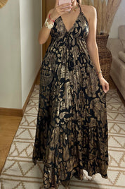 Oasis Silk Maxi Dress