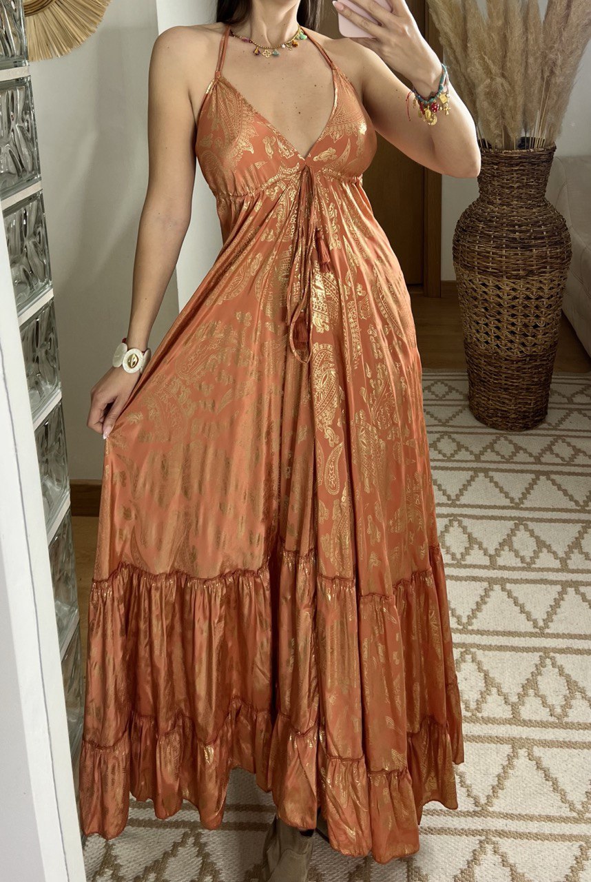 Oasis Silk Maxi Dress