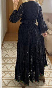 Bohemian Elegance Embroidered Lace Set