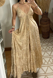 Oasis Silk Maxi Dress